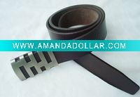 Wholesale Men pu belt with zinc alloy buckle