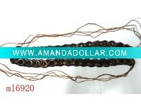 Wholesale ml 6920 wood beads belt