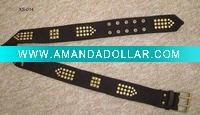 Wholesale fashion canvas belt with studs