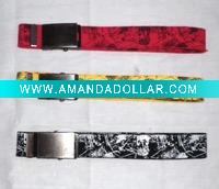 Wholesale women's print webbing belt