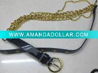 Wholesale Chain belt,PU waist belt,waistband,strap BDT09017