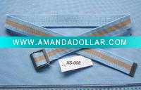 fashion stripe canvas belt
