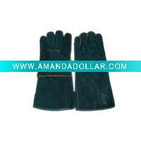 Wholesale fashion gloves,split leather gloves with 14" inch length