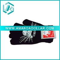 Wholesale Fashion black sports fibre and terylene glove