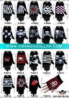 Wholesale rock punk gloves sock legging hat scarf rock gloves
