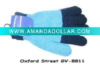 Wholesale Knitting miccrofiber strip gloves