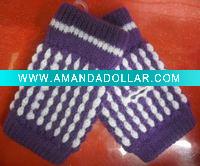 Wholesale plain ladies acrylic gloves FG0102