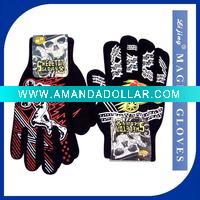 Black magic offset print gloves