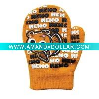 Wholesale magic gloves/magic gloves with rubber print/ Acrylic gloves/warm gloves