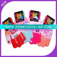 Wholesale Fashion acrylic printed magic gloves