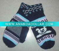 Wholesale cute animal design ladies acrylic gloves FG0100
