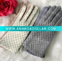 Wholesale Acrylic/Shetland wool/Lambswool jacquard knitted winter fashion glove