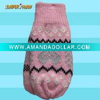 Wholesale popular and warm lady's winter knitted glove