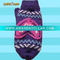 Wholesale latest and fashion acrylic winter glove