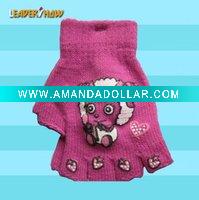 Wholesale fashion girl winter knitted glove