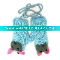 knitted cotton gloves