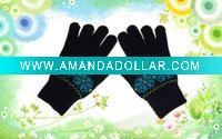 Wholesale 2011 Newest Knitted jacquard knitted gloves