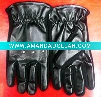 Wholesale fashion ladies leather gloves with rivets FG0104