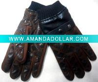 Wholesale fashion ladies leather gloves with rivet FG0111