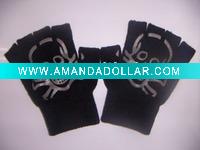printed open finger glove