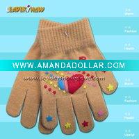 Wholesale latest and nice fleece knitted glove