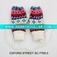 fashion knitted acrylic gloves