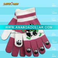 Wholesale fashion fleece knitted glove