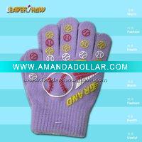 colorful knitted lovely glove