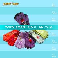 knitted children gloves