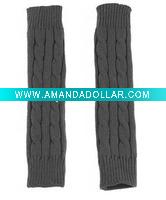 knitted long mitts for women
