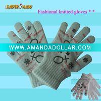 Wholesale Lastest fashional knitted winter gloves
