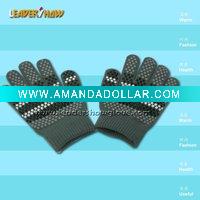 colorful knitted glove