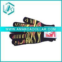 Wholesale New black and yellow sports horrible style glove