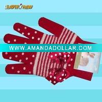 Wholesale Lastest fashional knitted acrylic gloves