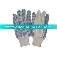 Wholesale industrial pvc dotted work gloves