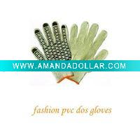 Wholesale industrial pvc dotted work gloves