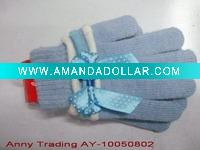 Wholesale Girl's winter knitted glove