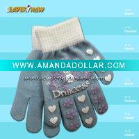 fleece knitted glove