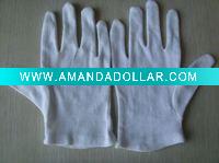 white cotton cloth glove ZM117-H