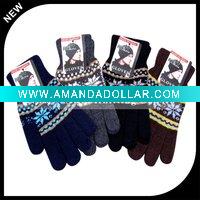 Magic Jacquard wool winter gloves