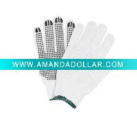 Wholesale industrial pvc dotted cotton gloves with 9.5" length