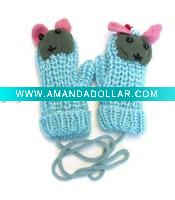 Wholesale fashion children's glove,cotton glove