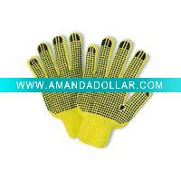 Wholesale industrial pvc dotted cotton gloves