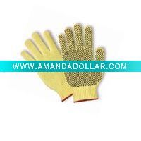 Wholesale cotton pvc dotted cotton gloves