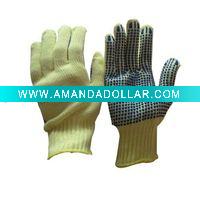 industrial pvc dotted work gloves
