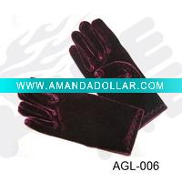 Wholesale fashion party pleuche lady glove