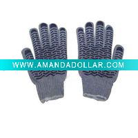 fashion pvc dotted cotton gloves with high quality