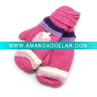 Wholesale Cute Pink Winter Fashion Glove