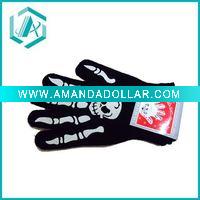 Fashionable black and white sports horrible style glove