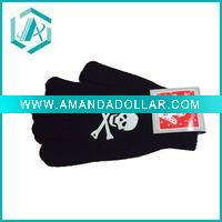 Fashionable black and white sports horrible style glove